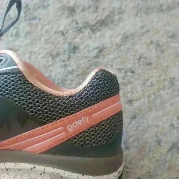 Gravity Defyer Women's Gray Salmon Mighty Walk Orthopedic Walking Sneaker 8.5 - Picture 11 of 14